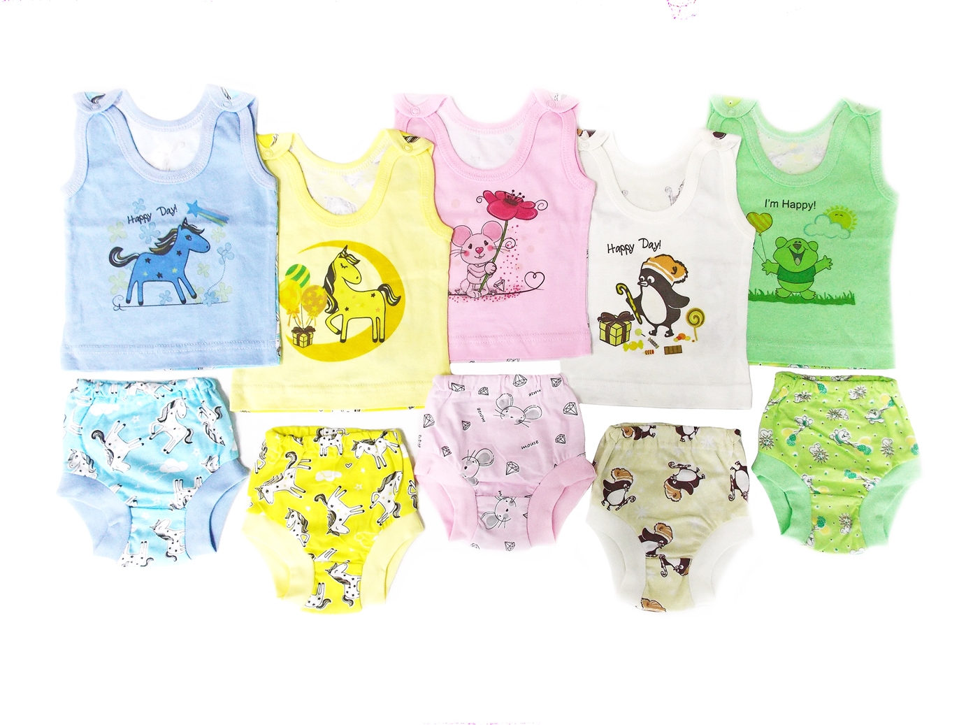 709 К Комплект:майка и трусы | Детские майки. Удобные, качественные,  красивые - интернет магазин детской одежды «Три медведя»